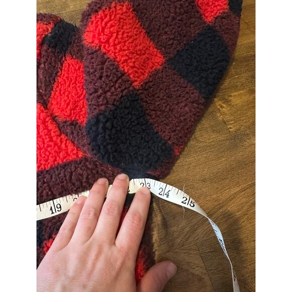 PINK Utah Utes University of Utah Buffalo Check Sherpa Jacket Coat Small - Picture 10 of 14